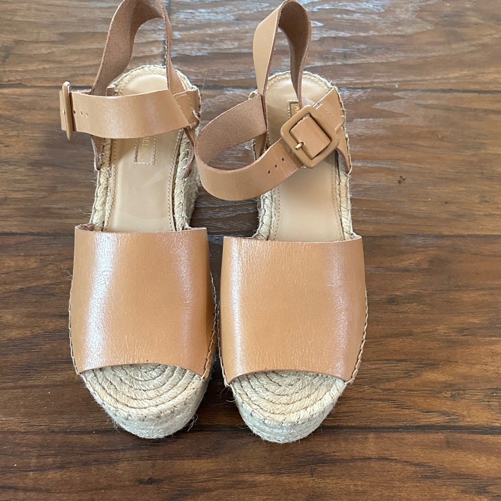 ANTONIO MELANI Light Brown Espadrille Sandals